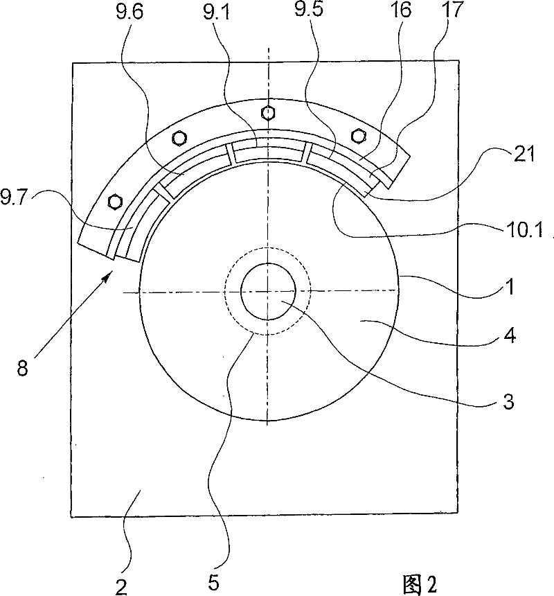 Galette for guiding, heating and transporting a thread