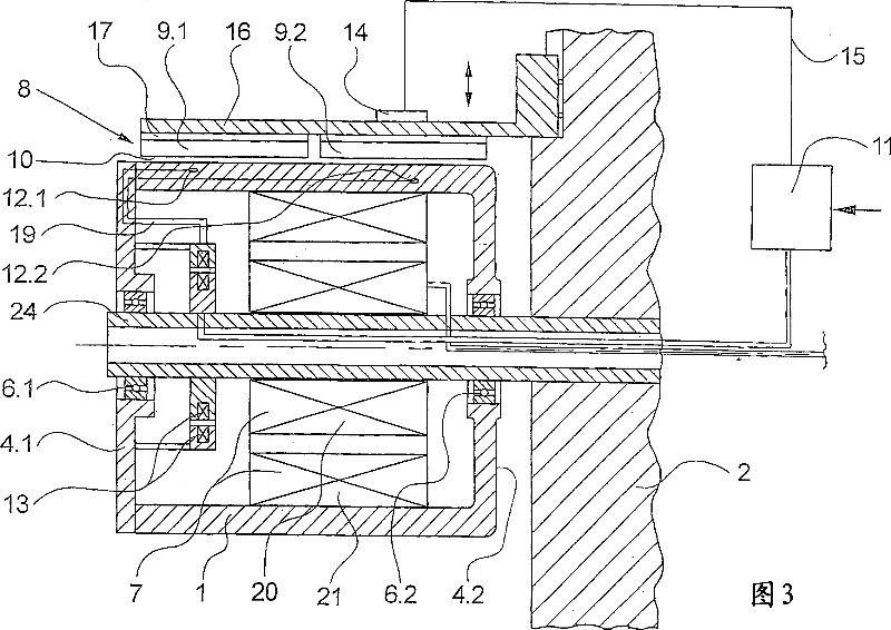 Galette for guiding, heating and transporting a thread