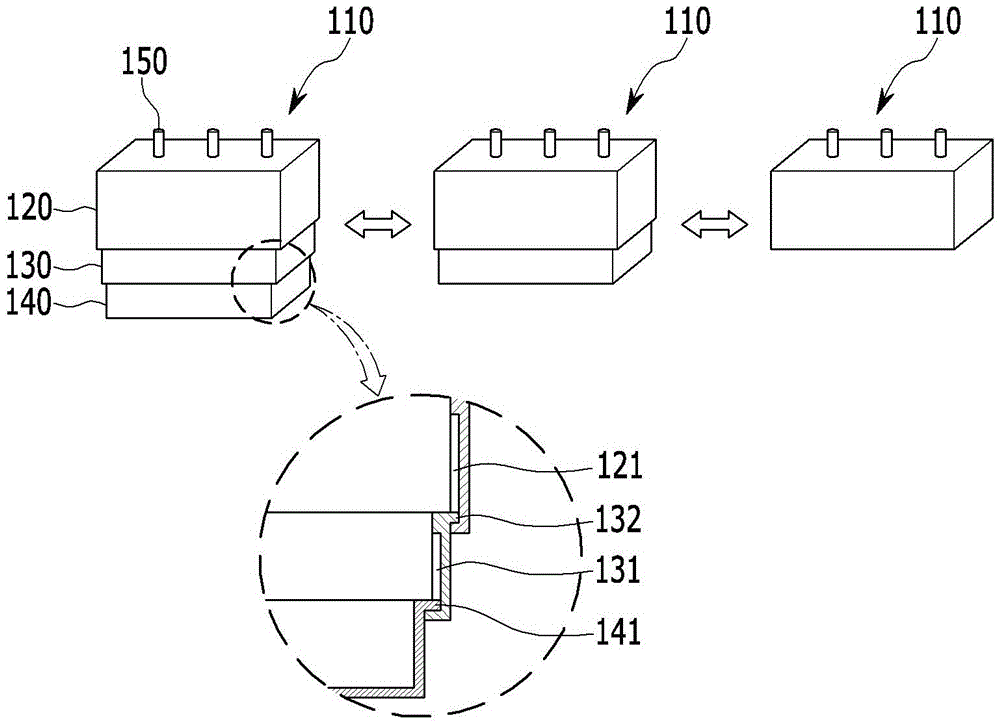 Precipitation source having volume changeable type crucible