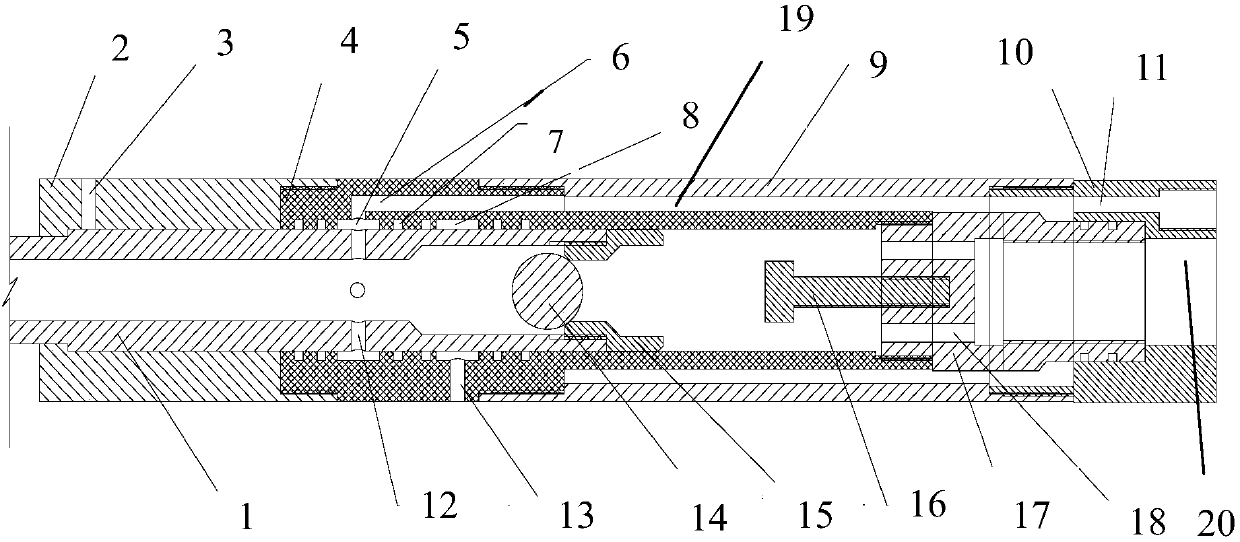 Push-pull water diversion valve for engineering geologic drilling water pressing test