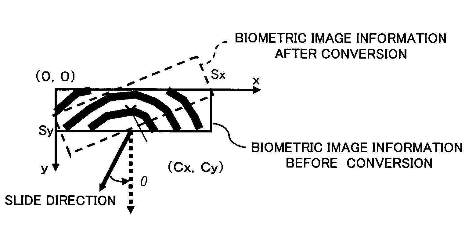 Biometric information input device, biometric authentication device, biometric information processing method, and computer-readable recording medium recording biometric information processing program