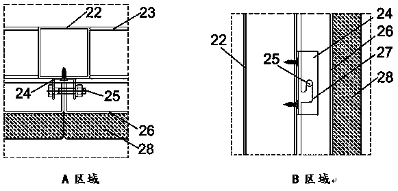 A production system for assembling sound-insulating and heat-insulating decorative materials