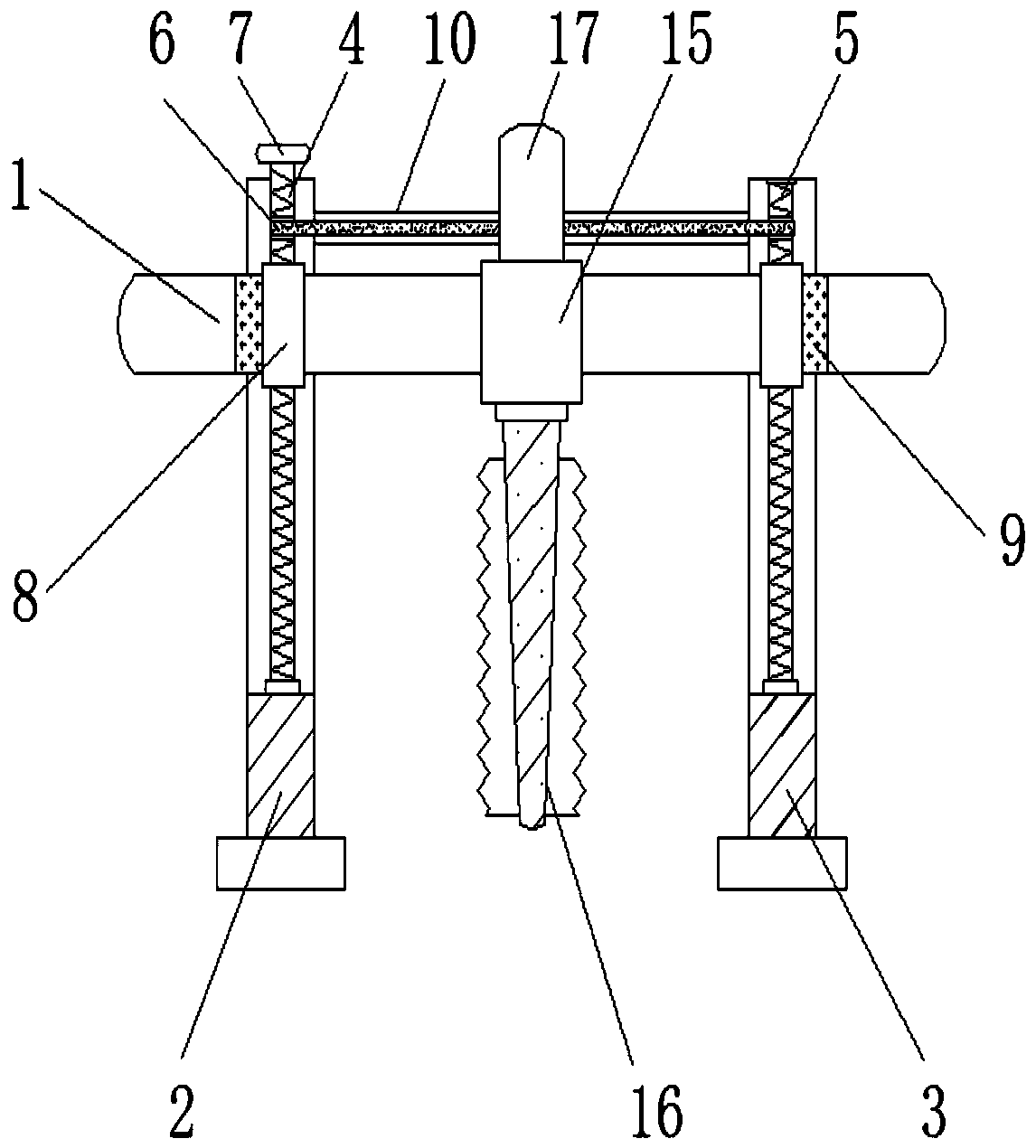 Seedling transferring device used for flower planting