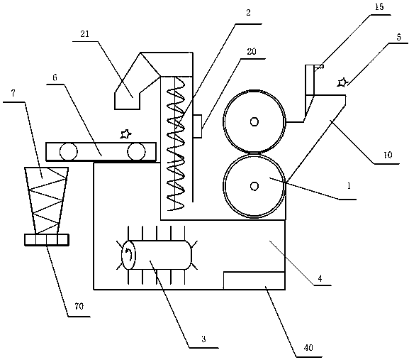 Microbial feed stirring and granulating integrated system