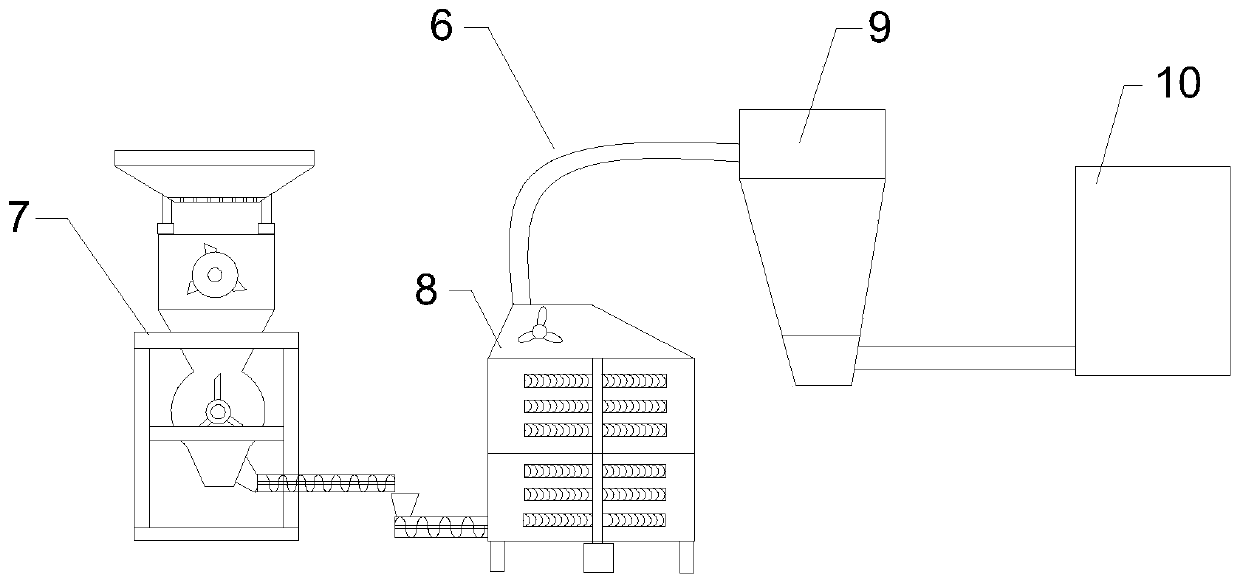 Paper added with tobacco stalk and preparation method and device thereof