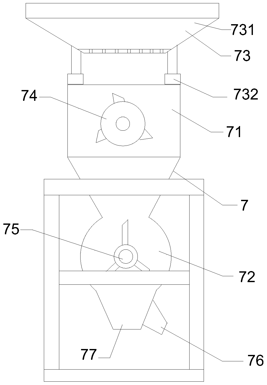 Paper added with tobacco stalk and preparation method and device thereof