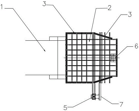 Turning plate type screening device