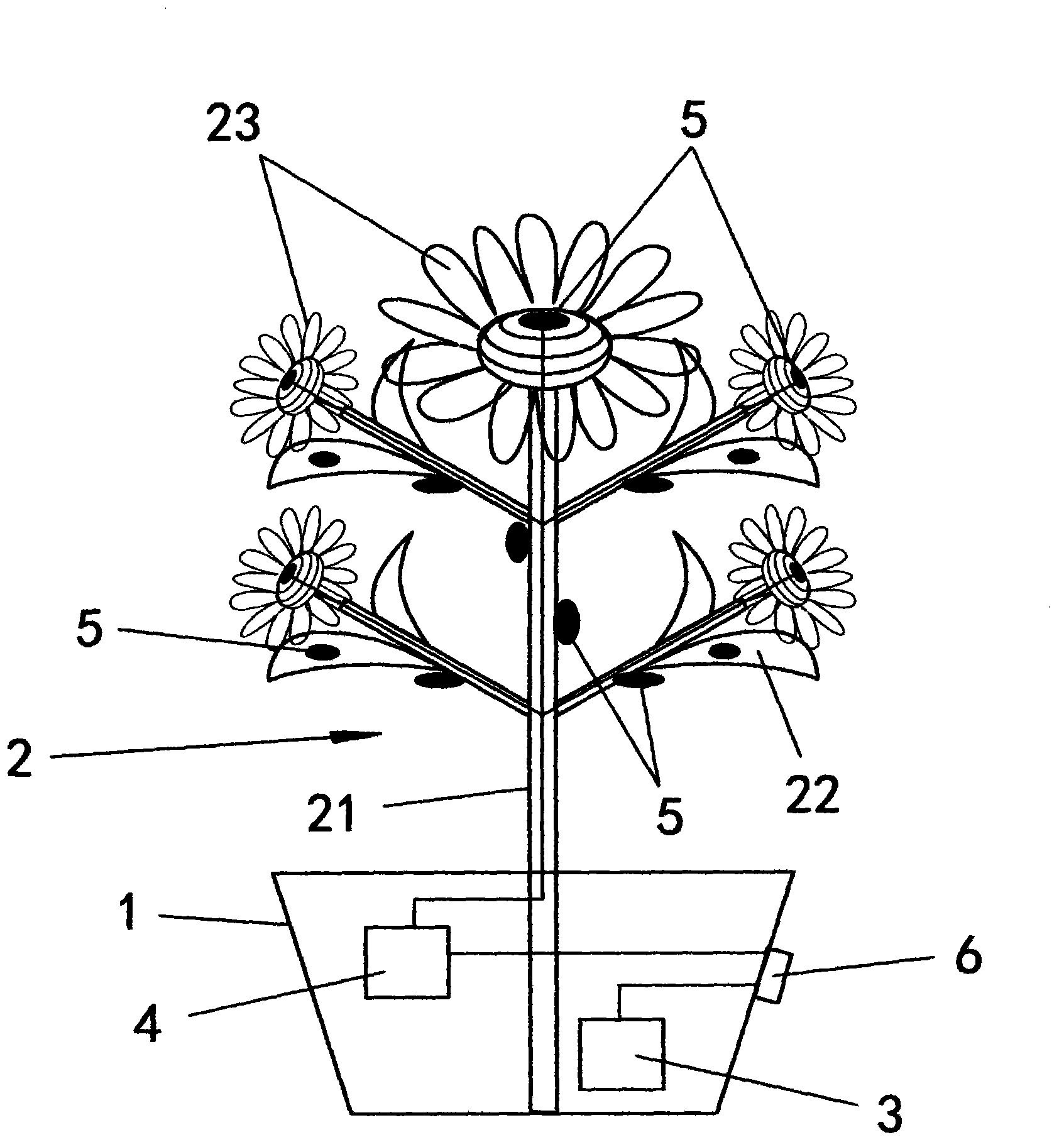 LED environment-friendly decoration flower