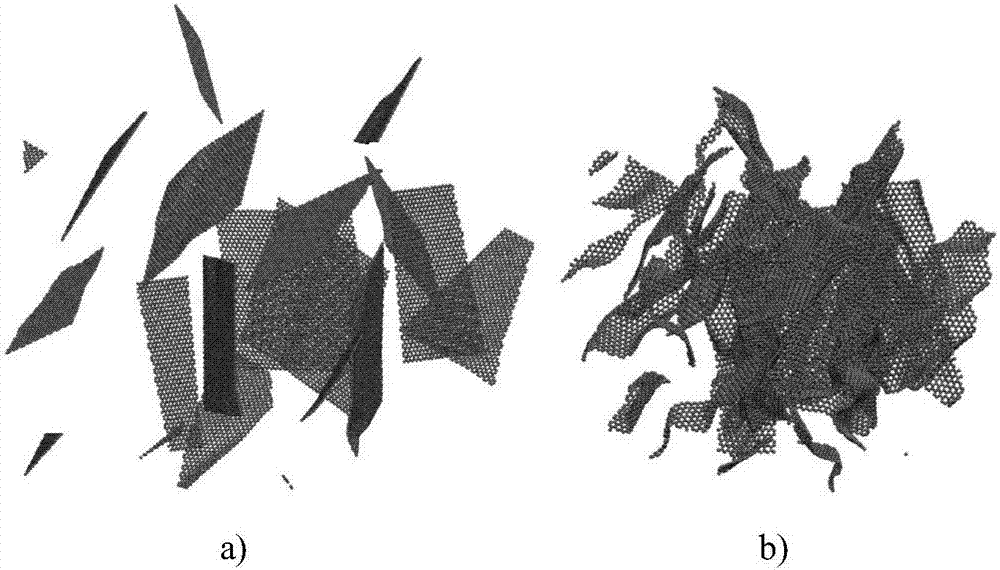 Coarse-grained molecular dynamic method for analyzing graphene assembly