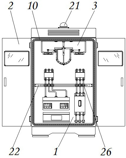 Safe automatic electrical cabinet with flame-retardant function