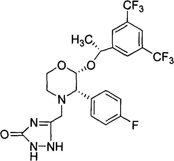 Preparation method of aprepitant III crystal form substance