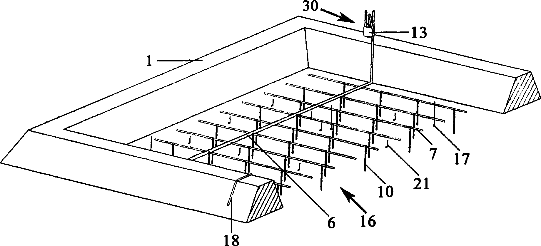 Double-layer low-position vacuum preload consolidation device and soft soil foundation reinforcing method