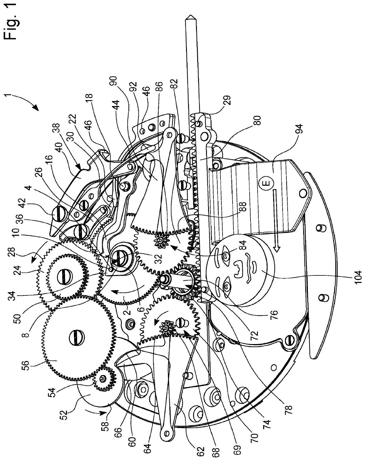 Moon phase display mechanism