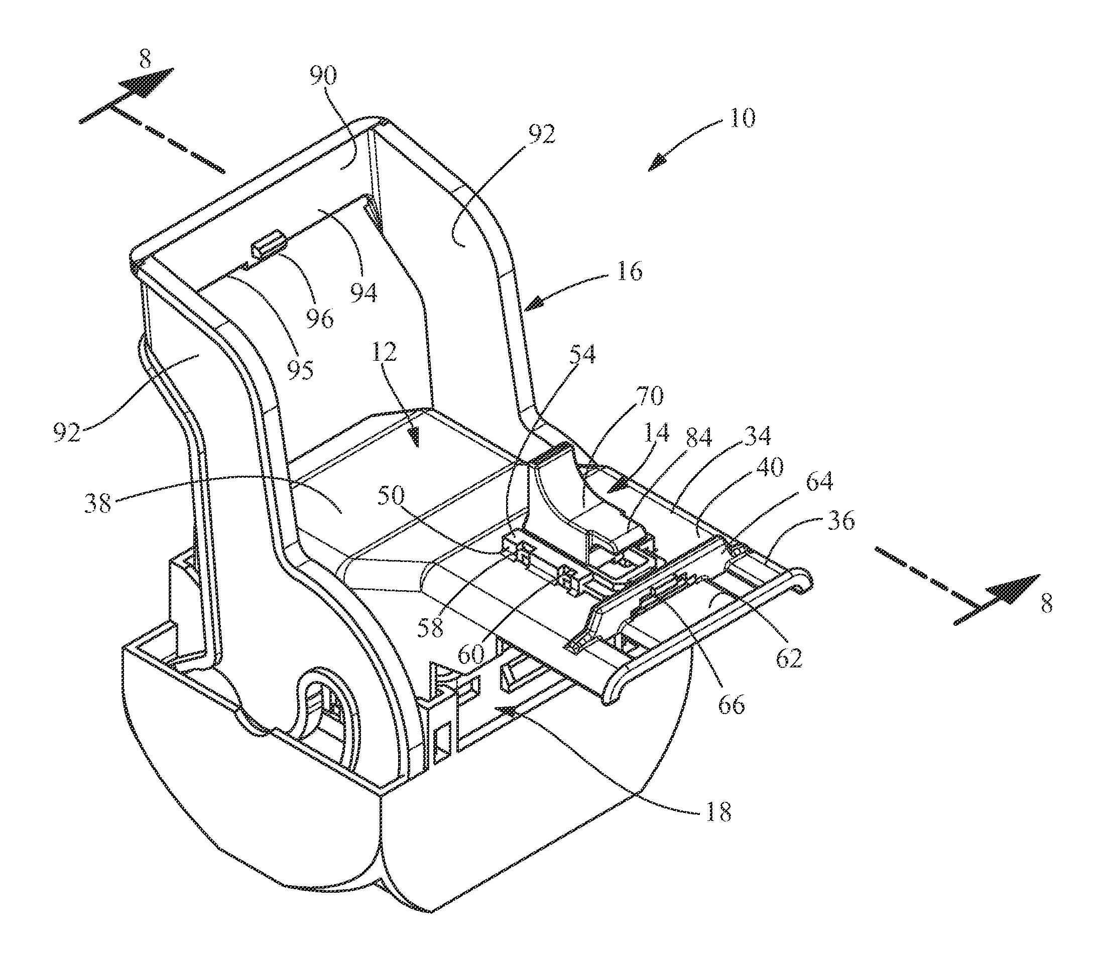 Connector assembly having locking members