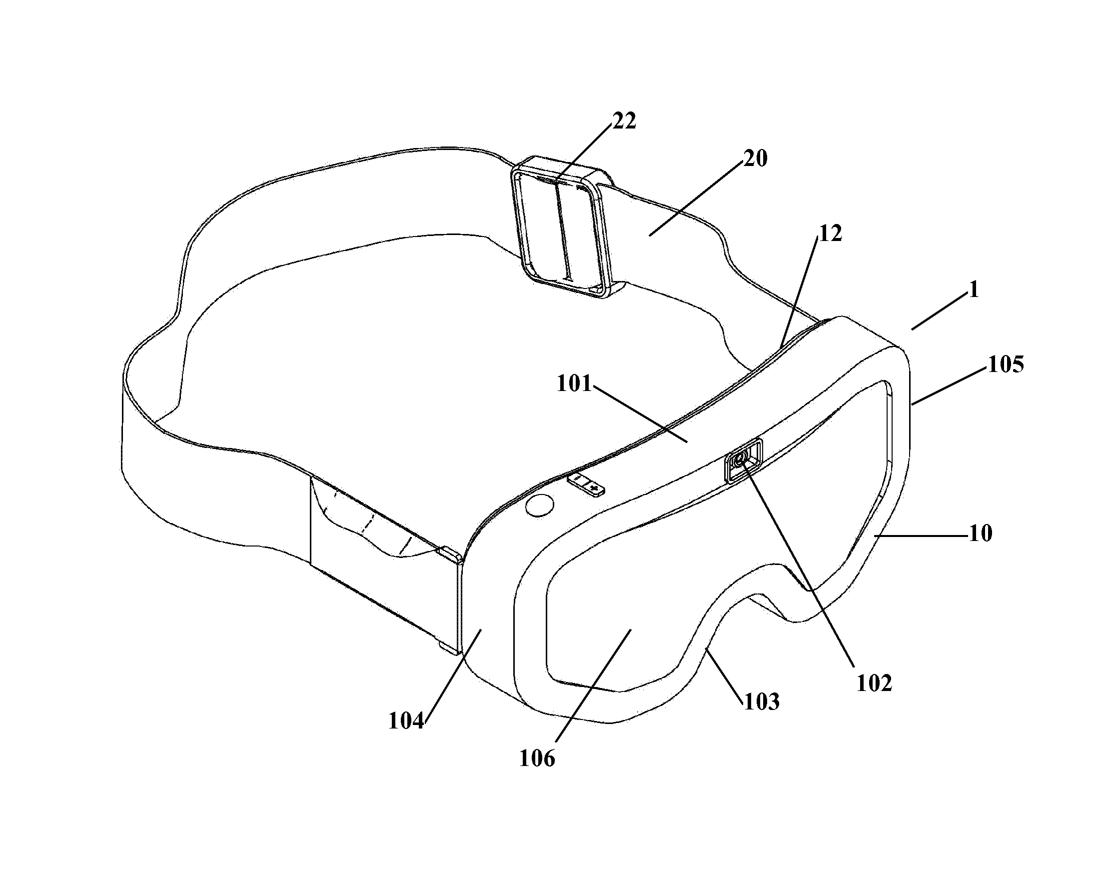 Goggle with a built-in camera