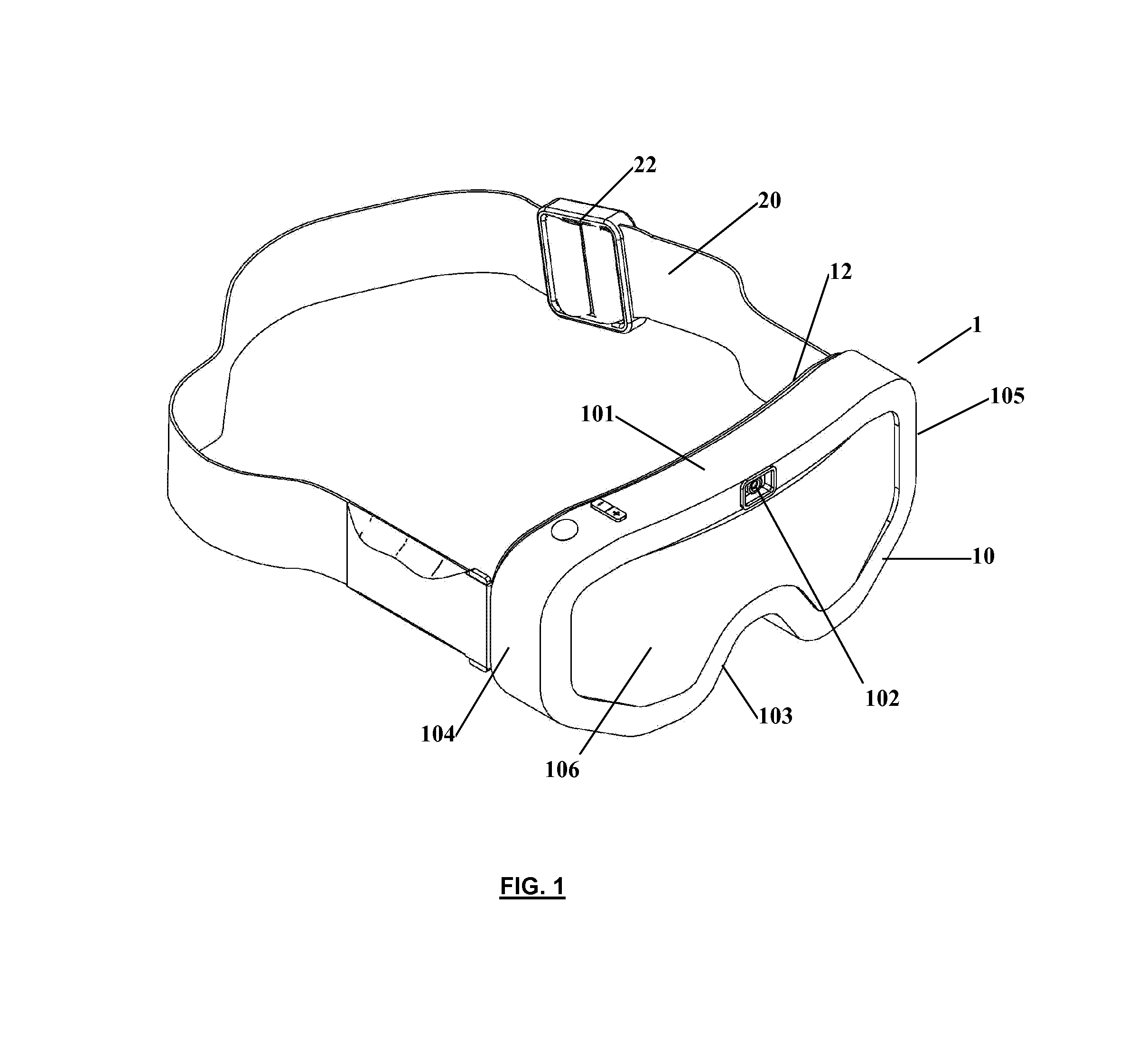 Goggle with a built-in camera