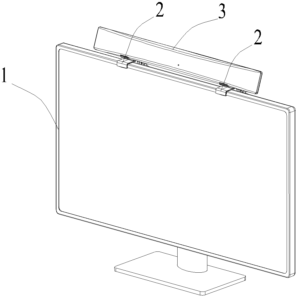 A flat-panel TV antenna bracket and flat-panel TV antenna system and installation structure