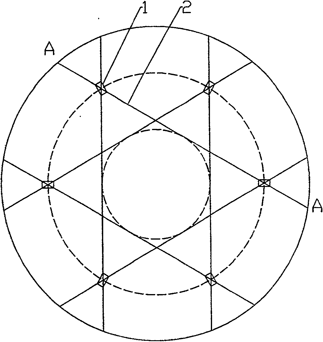 Composite cable holding roof structure