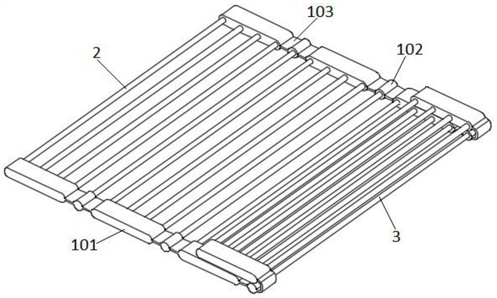 Foldable partition frame and refrigerator