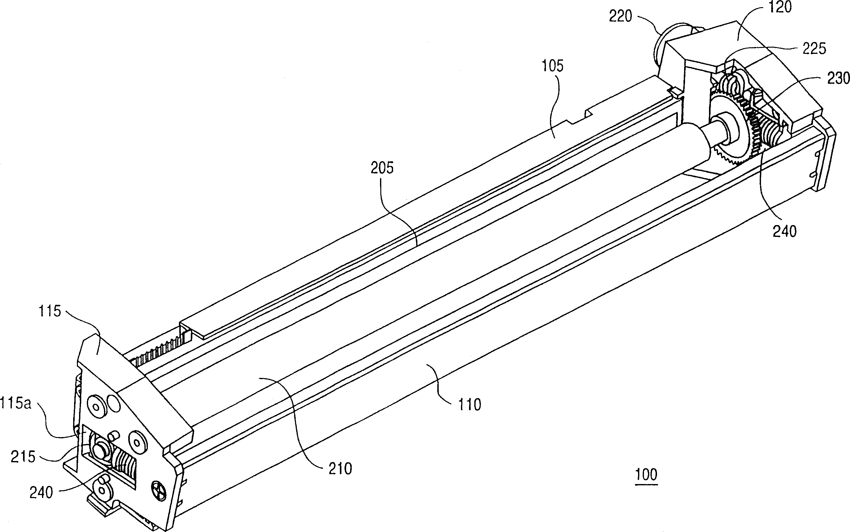 Scanner powered by peripheral bus