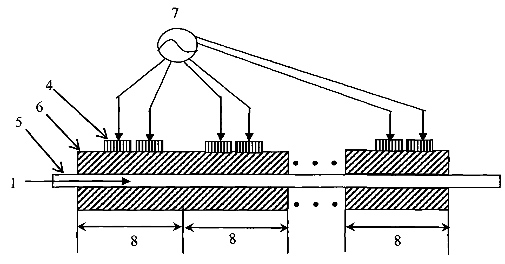 Method for all-fiber Q-switching through continuous acoustooptic diffraction