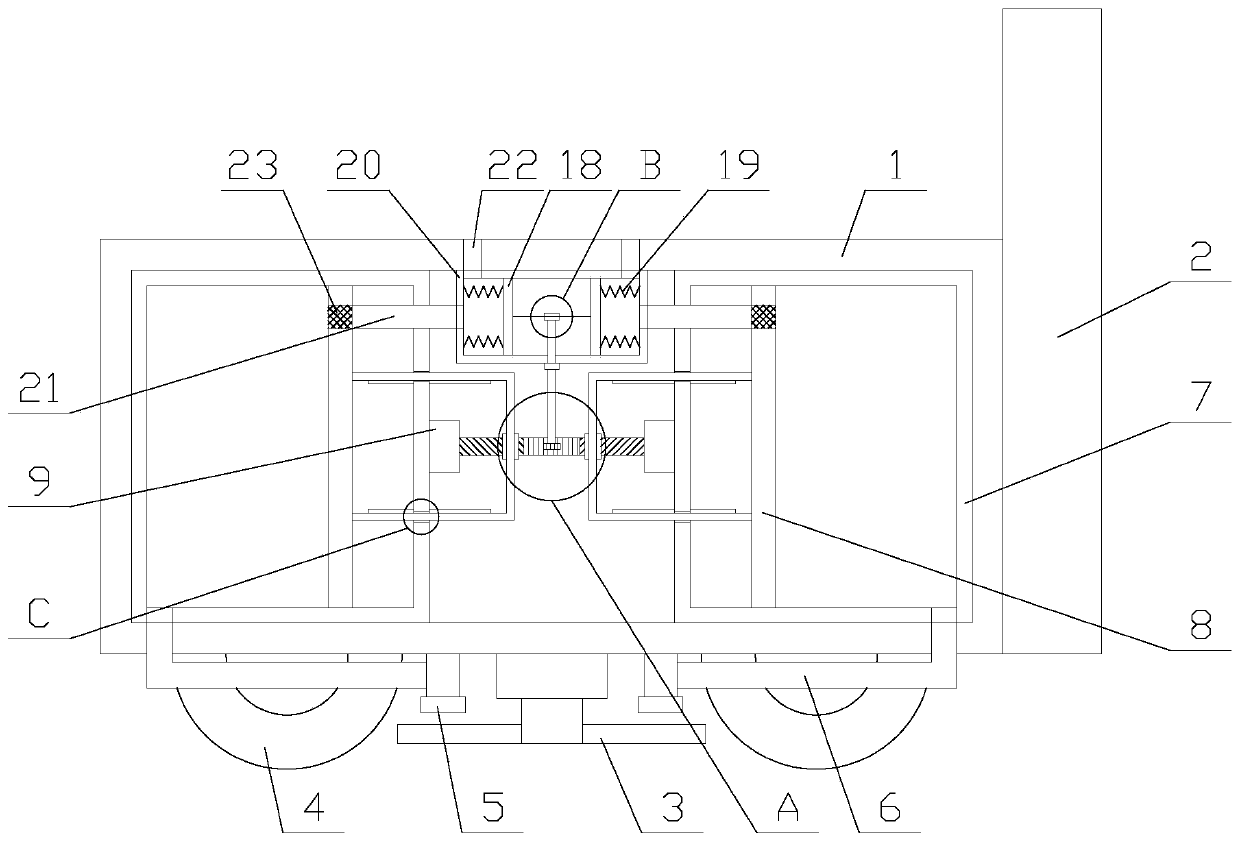 Mowing equipment with collecting function for greening