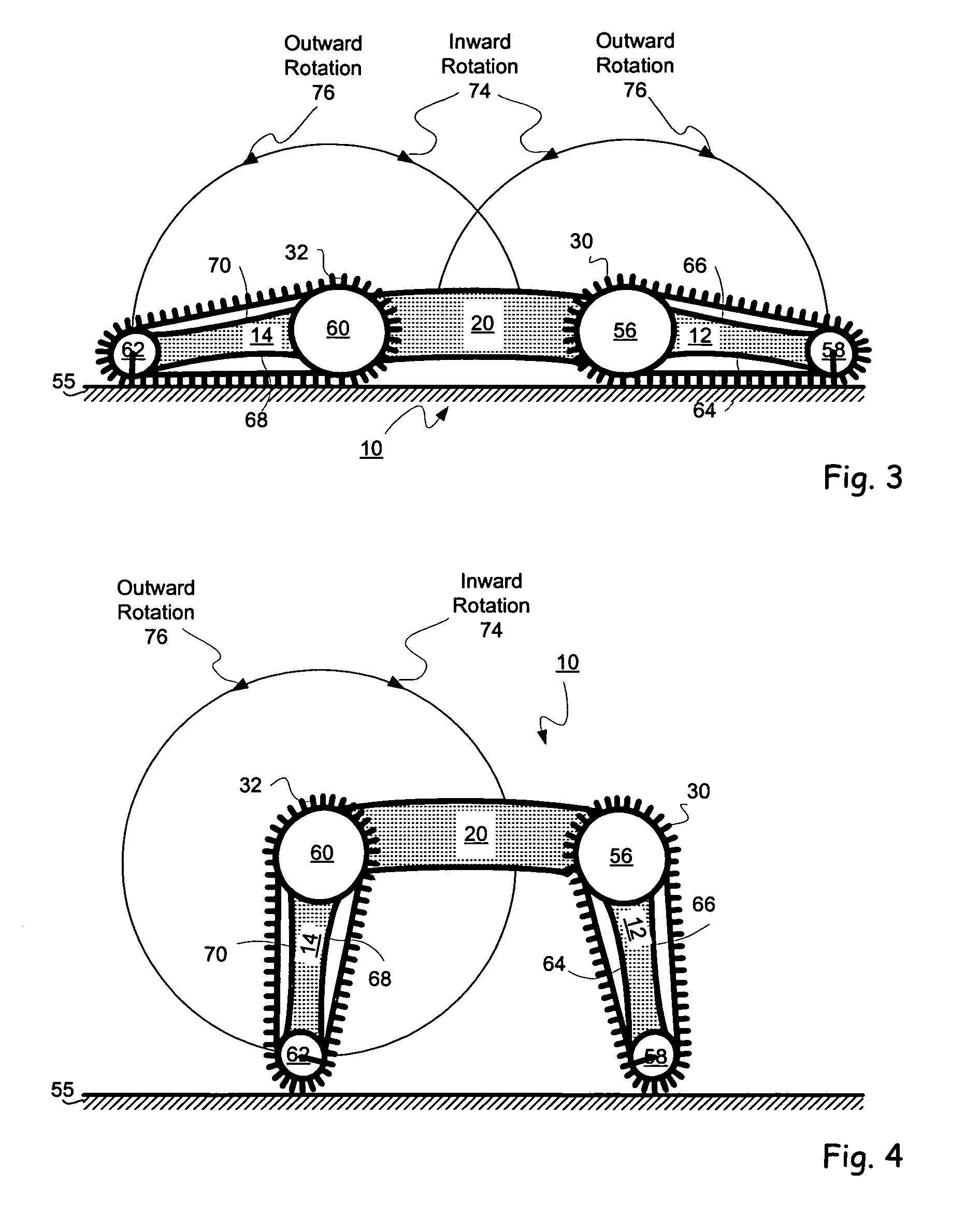 Quad tracked vehicle