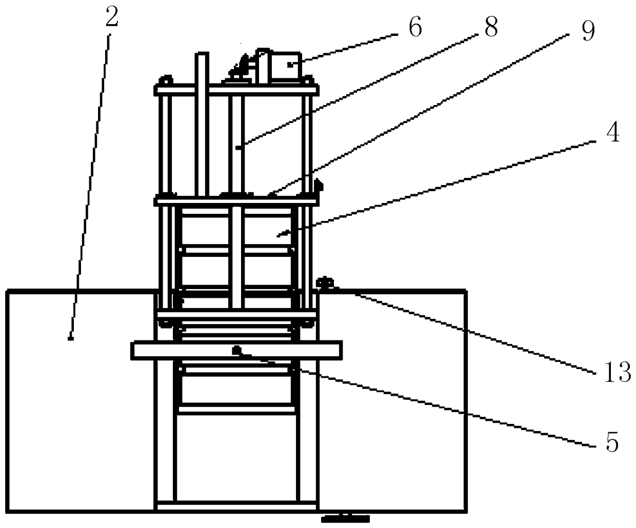 Offshore floating garbage recycling device driven by tidal current energy