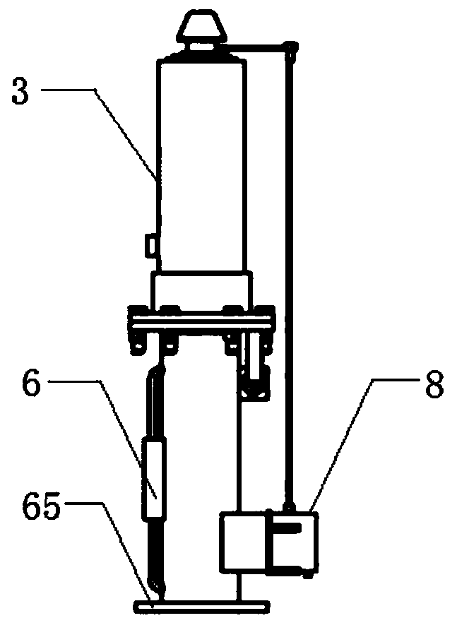 Large stroke combined type hydraulic jacking oil cylinder