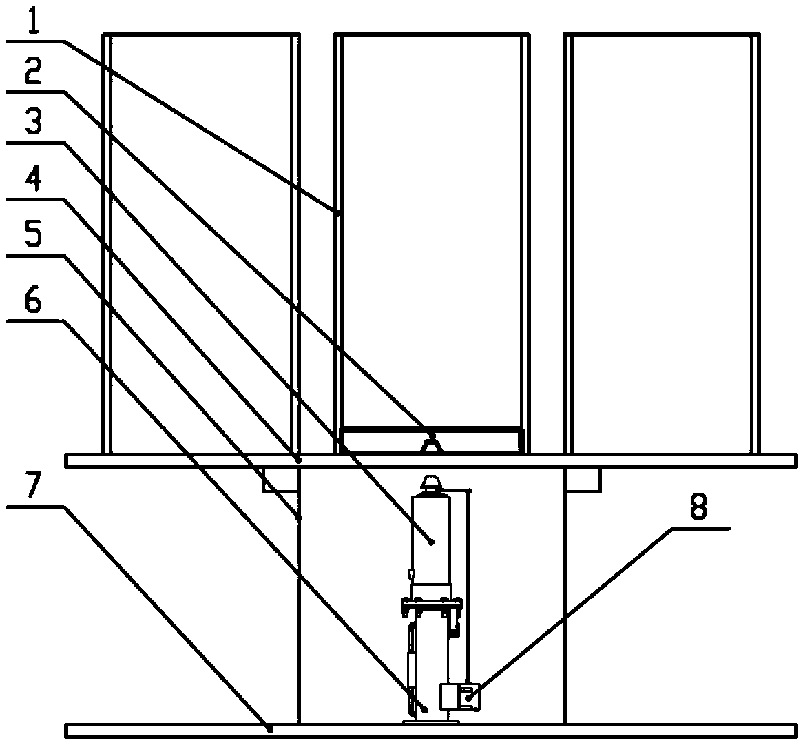 Large stroke combined type hydraulic jacking oil cylinder