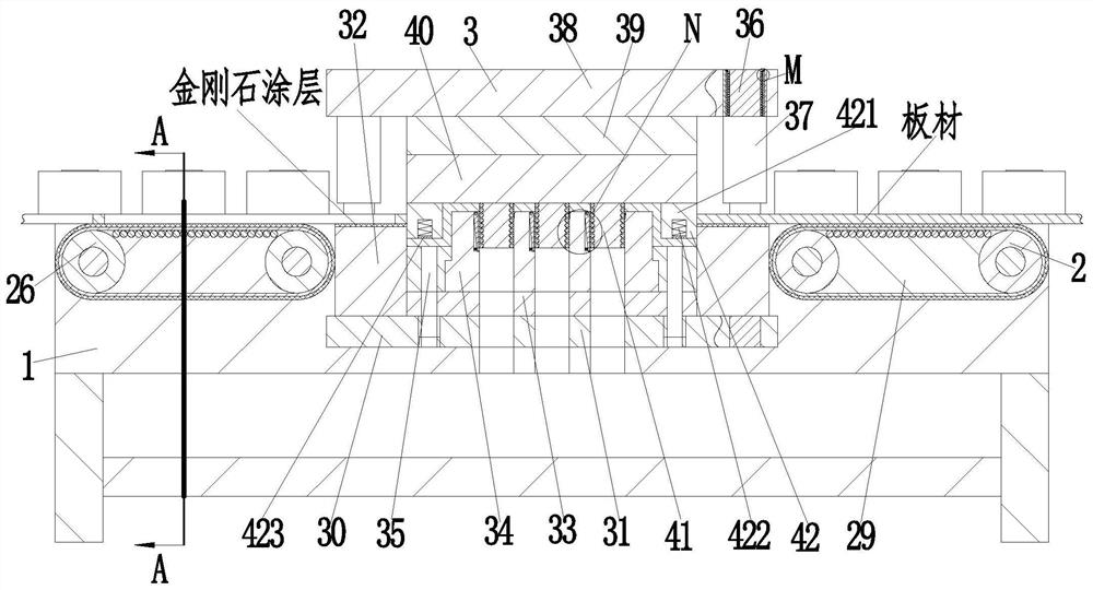 Electric appliance cabinet metal plate punch forming machining method