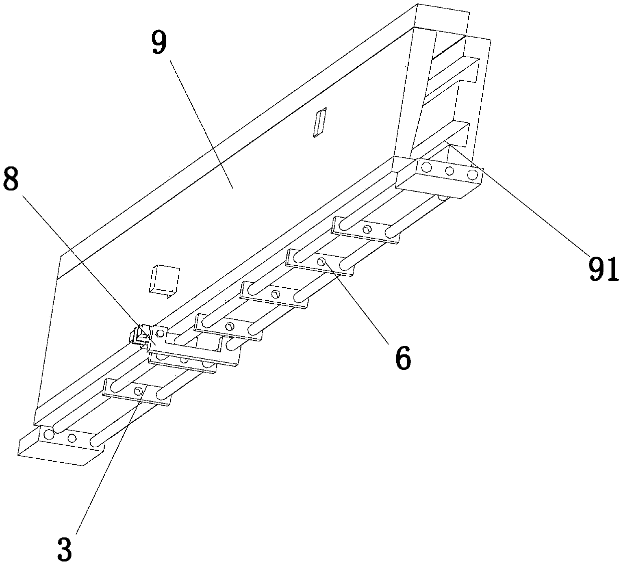 Synchronous linkage locking device for universal aircraft cabin door