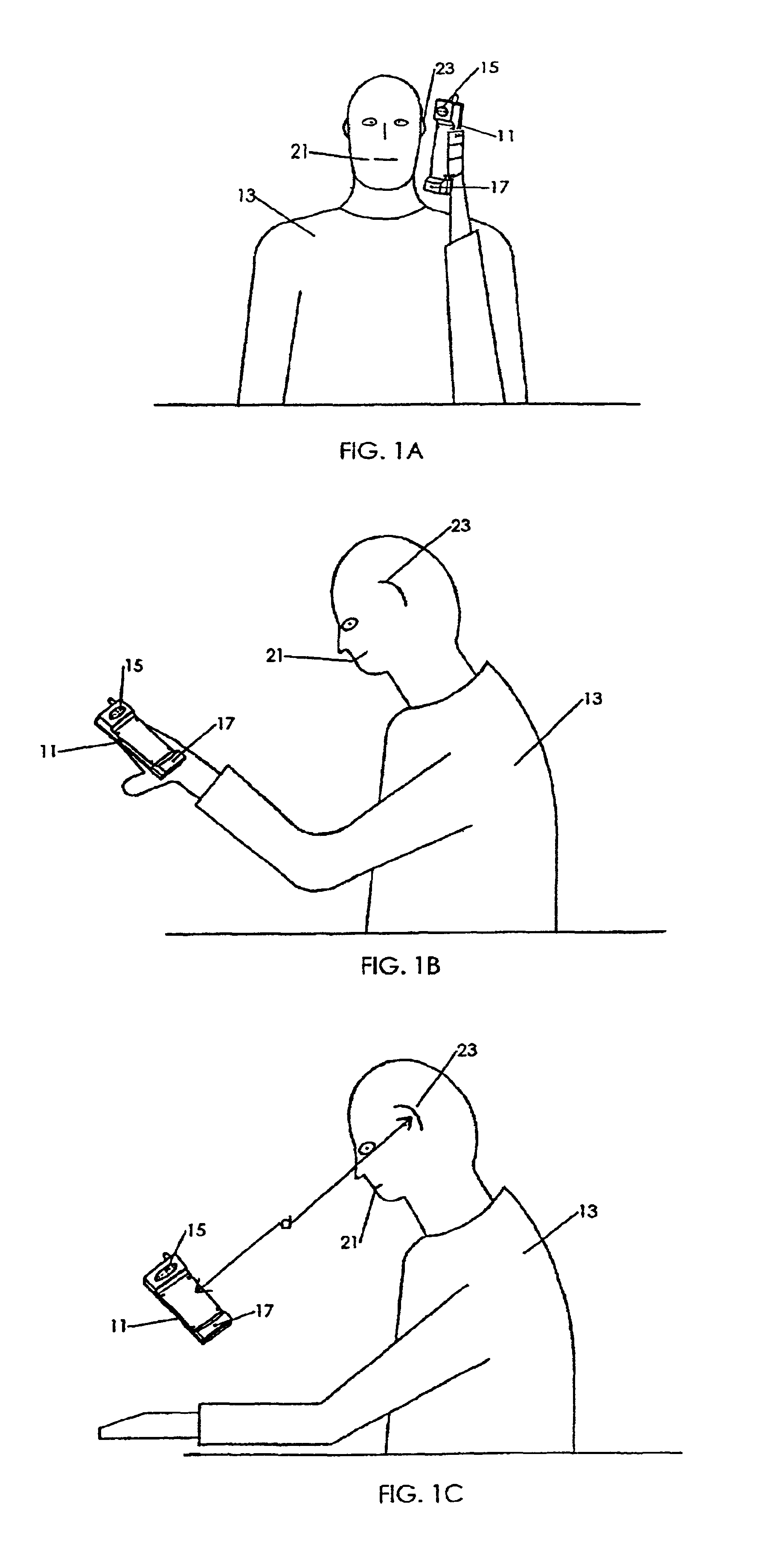 Automatic speaker volume and microphone gain control in a portable handheld radiotelephone with proximity sensors