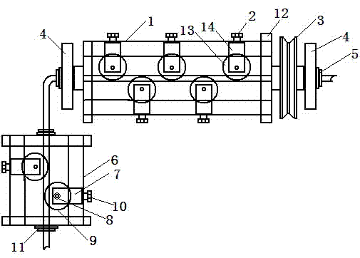 Reinforcement bar straightening machine