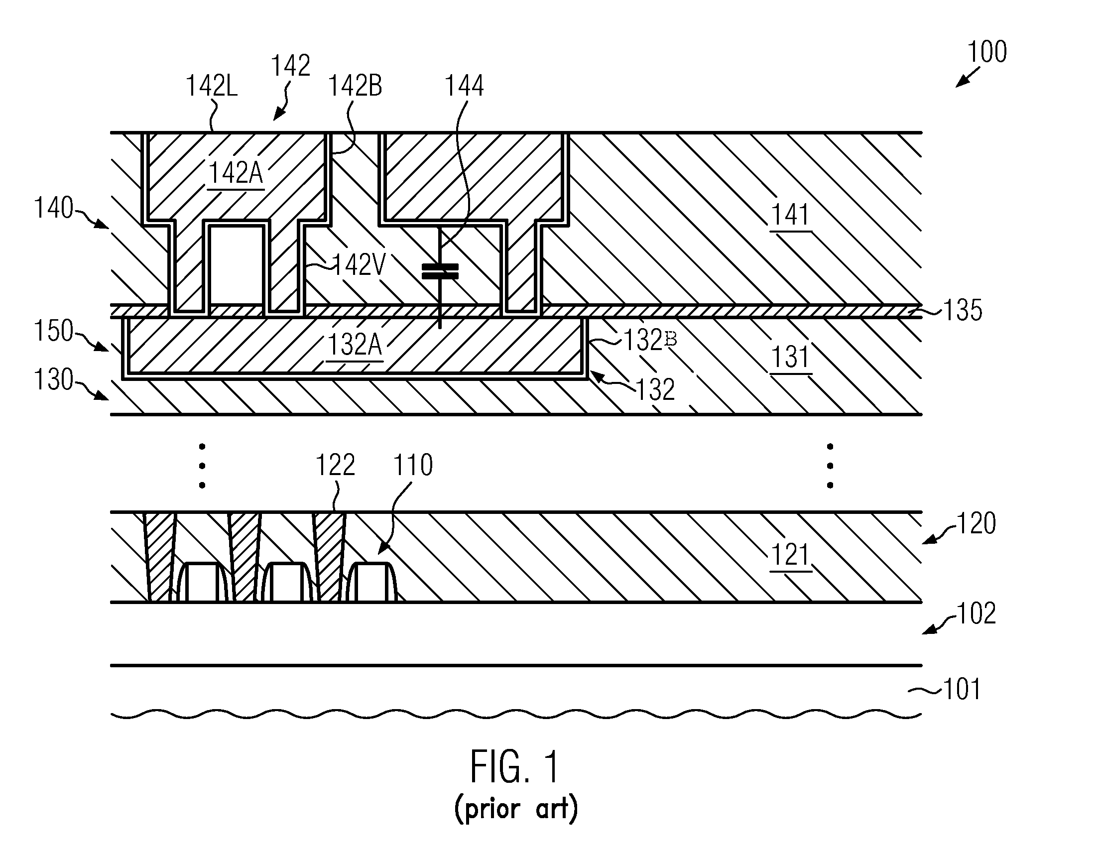 Semiconductor device comprising metallization layers of reduced interlayer capacitance by reducing the amount of etch stop materials