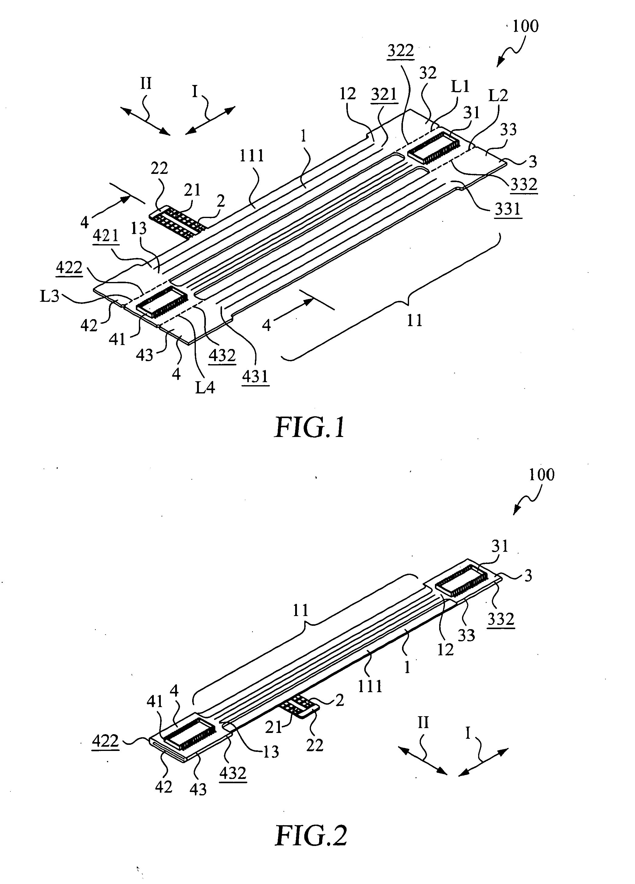 Flat signal transmission cable with bundling structure