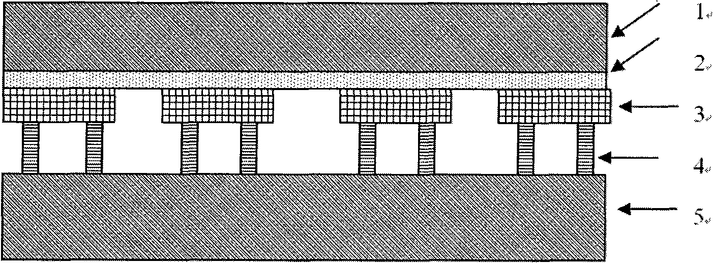 Technological process for transferring film by means of sacrificial layer