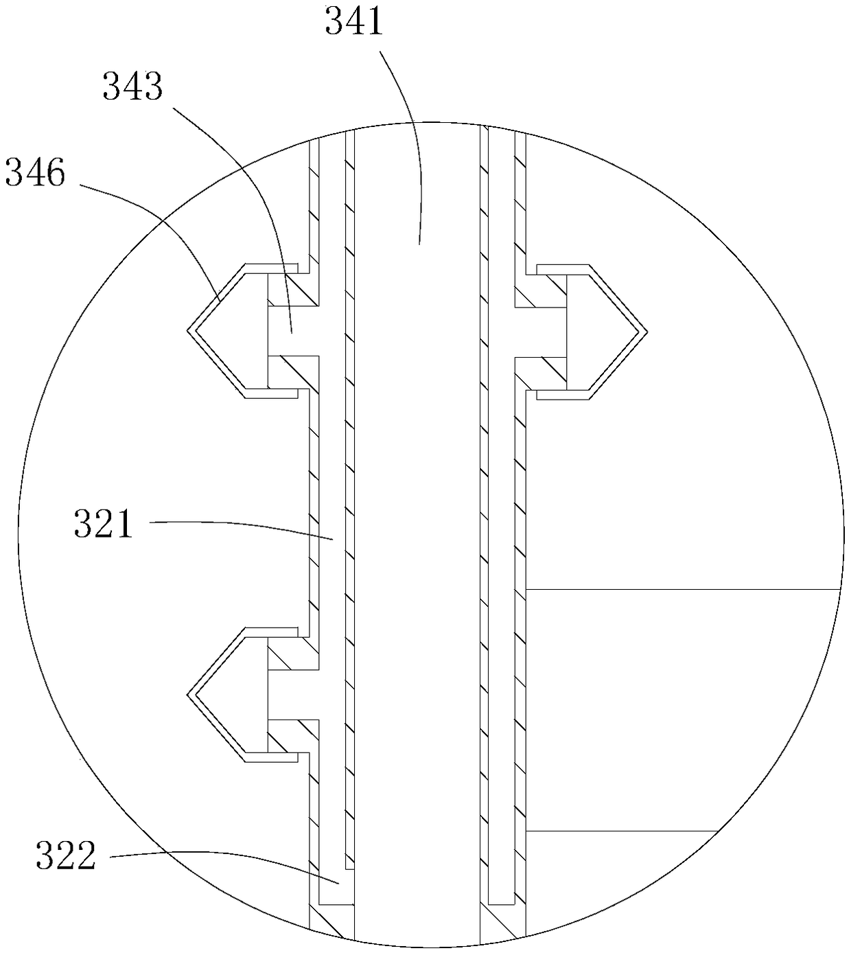 Mixing device for preparation of artworks by re-processing of solid wastes