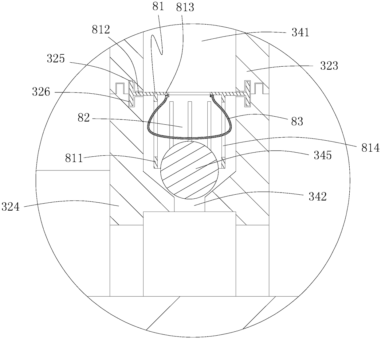 Mixing device for preparation of artworks by re-processing of solid wastes