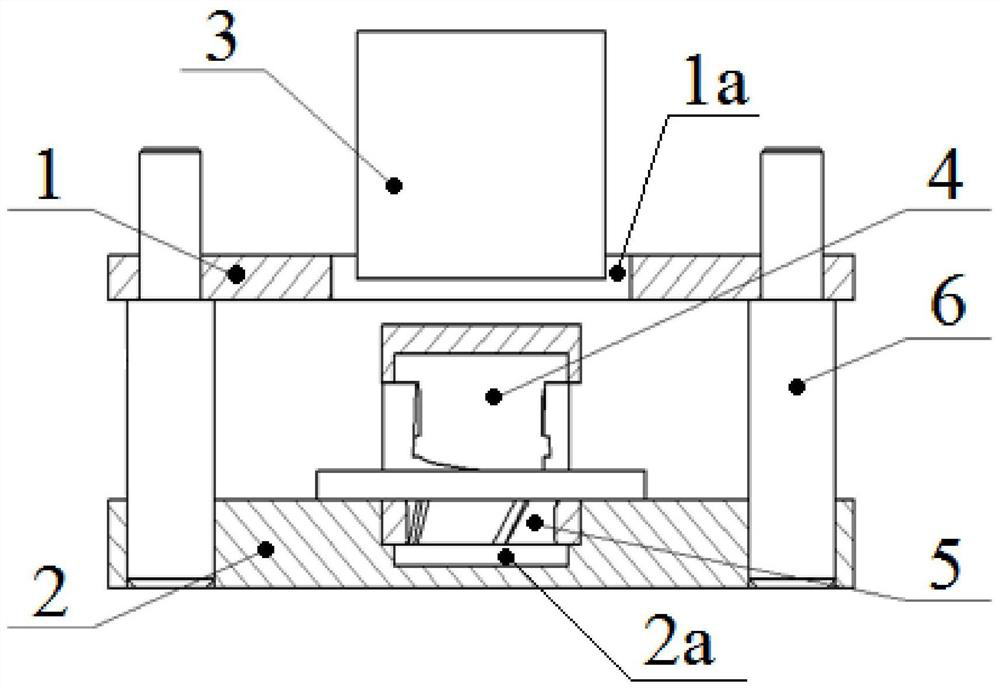 Stamp-formed crossed spin rivet interlocking type plate butting device and method