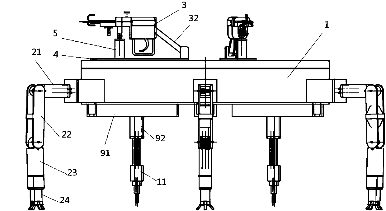 Spider-imitating type rescue robot