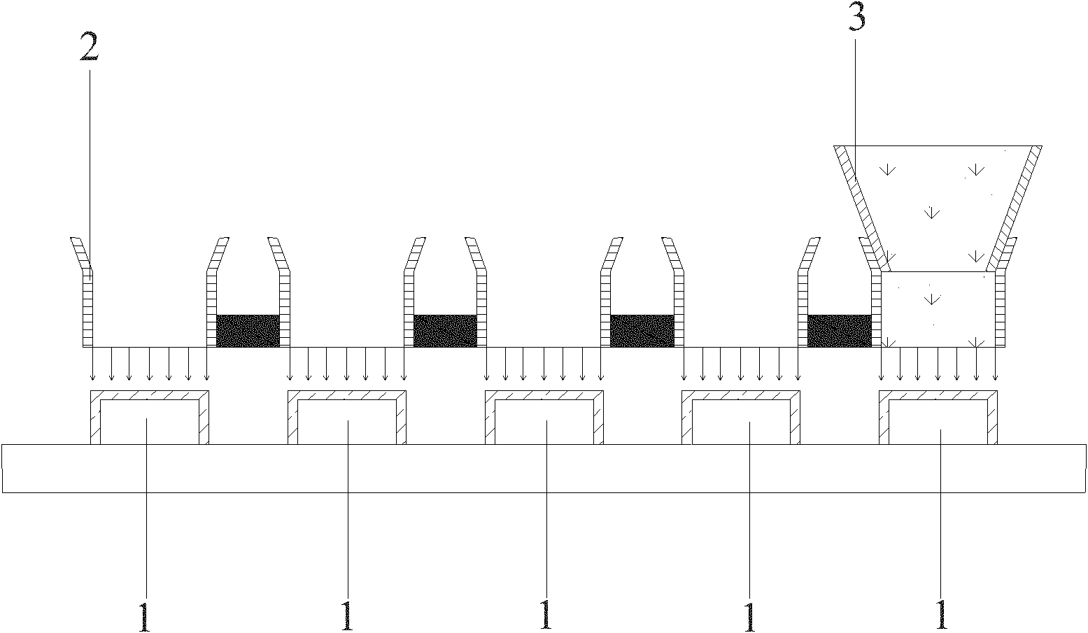 LED fluorescent powder spraying process