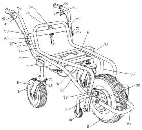 Electric carrying trolley