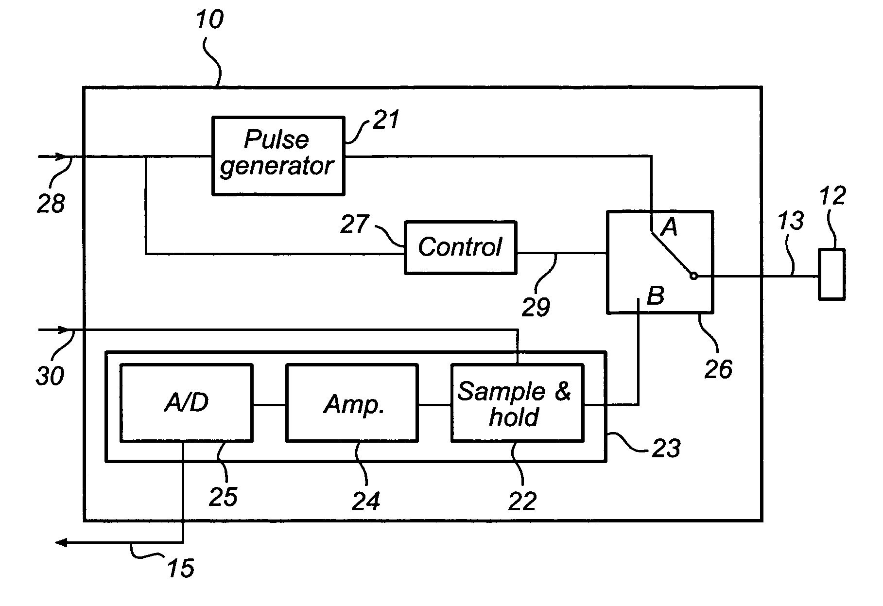 Radar level gauge with switch for selecting transmitter or receiver mode