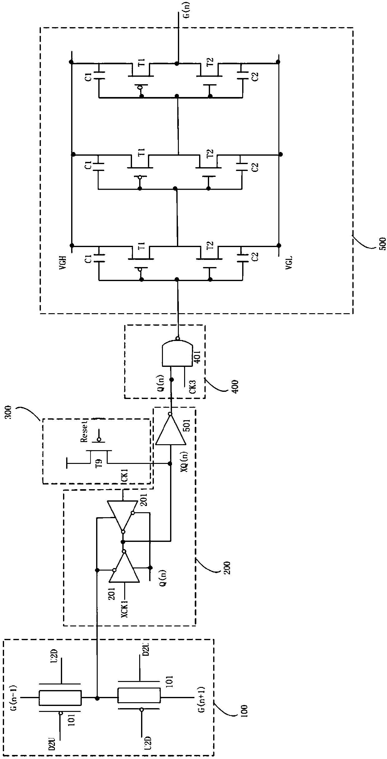 A goa circuit and liquid crystal display