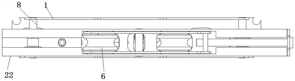 Micro-translation pulley structure and micro-translation extrusion sliding window used in cooperation with micro-translation pulley structure