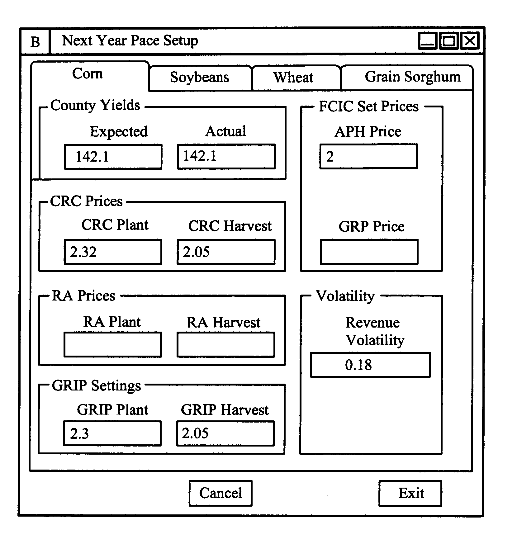 System and method to evaluate crop insurance plans