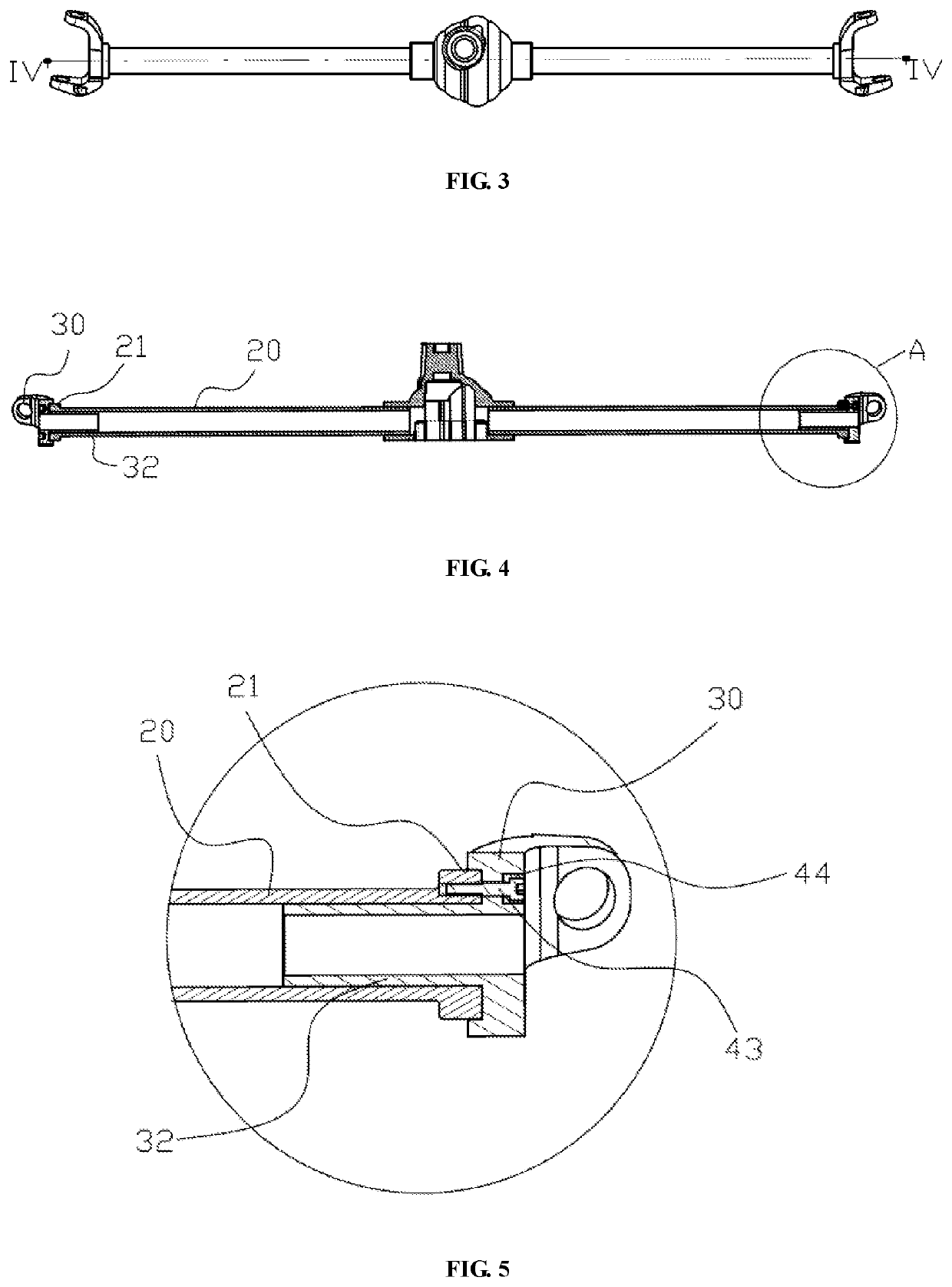 Front axle assembly and vehicle with the same