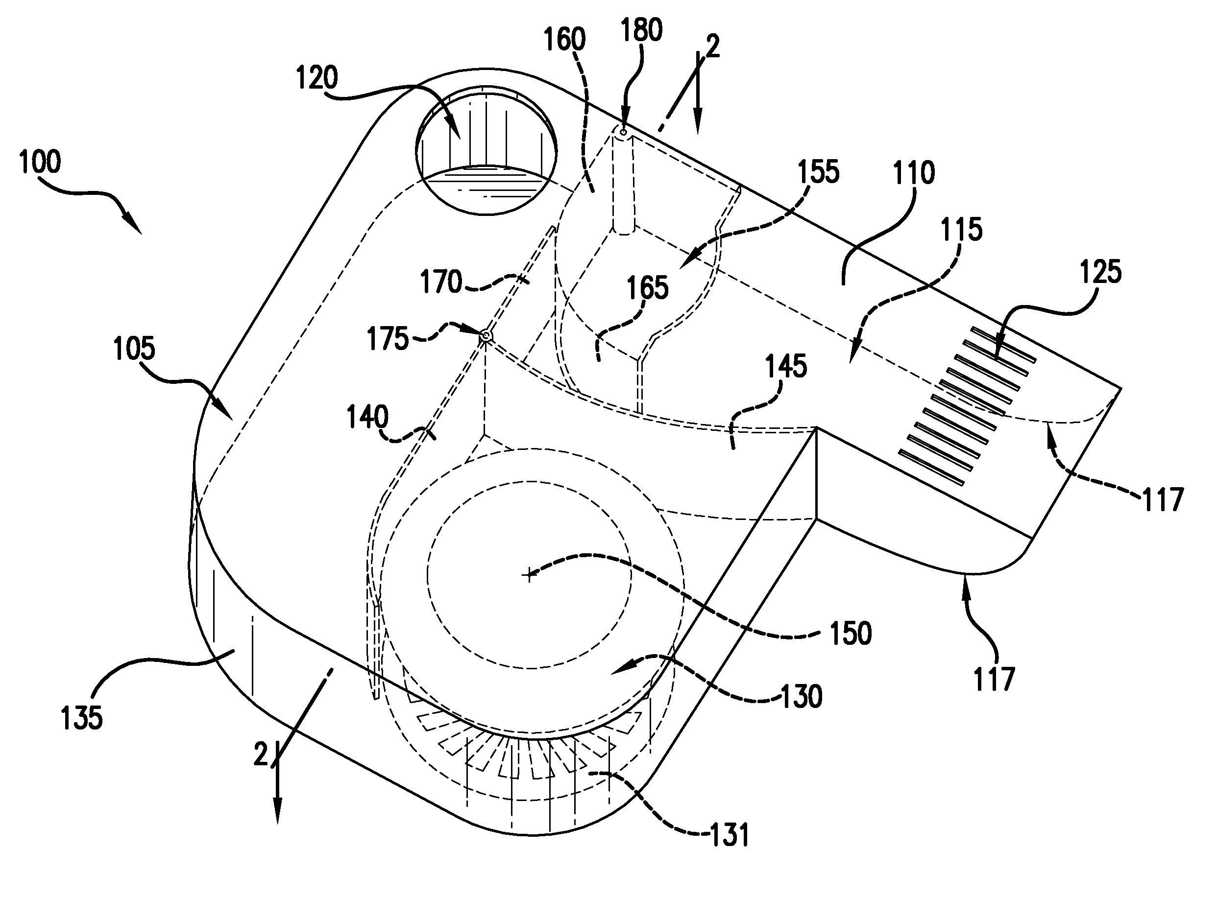 Ventilation system for a range hood with exhaust and recirculation options