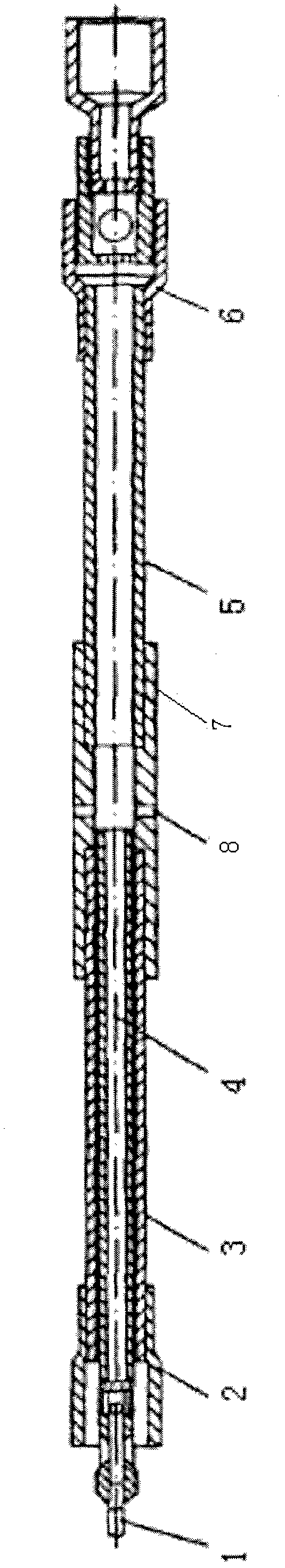 Middle exhausting gas prevention oil-well pump and oil pumping technology thereof